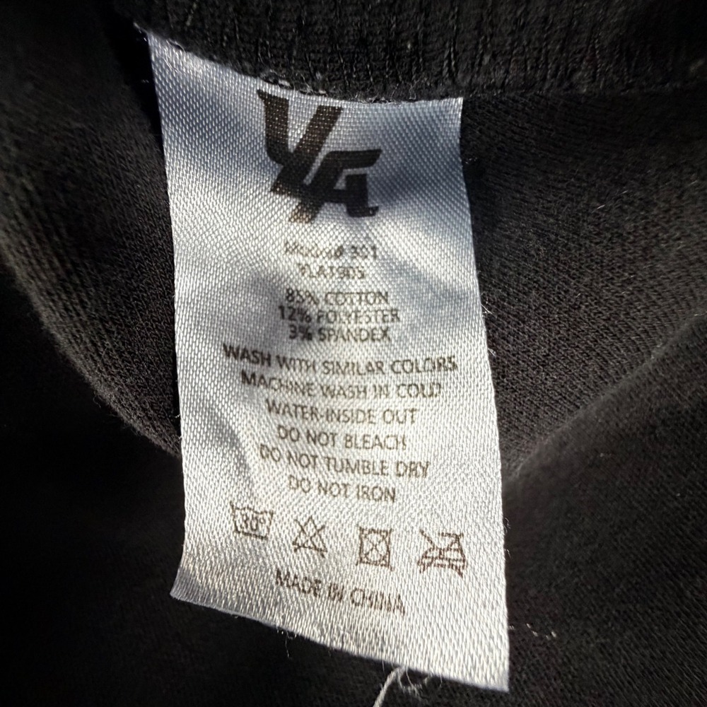 YoungLA 301 Flatboy Heavy Tank Top Mens Small Black Curved Hem Embroidered Logo - Picture 7 of 9